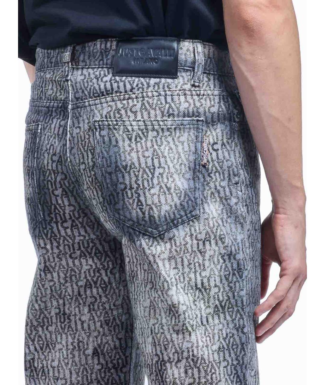 JUST CAVALLI Мульти хлопковые прямые джинсы, фото 5
