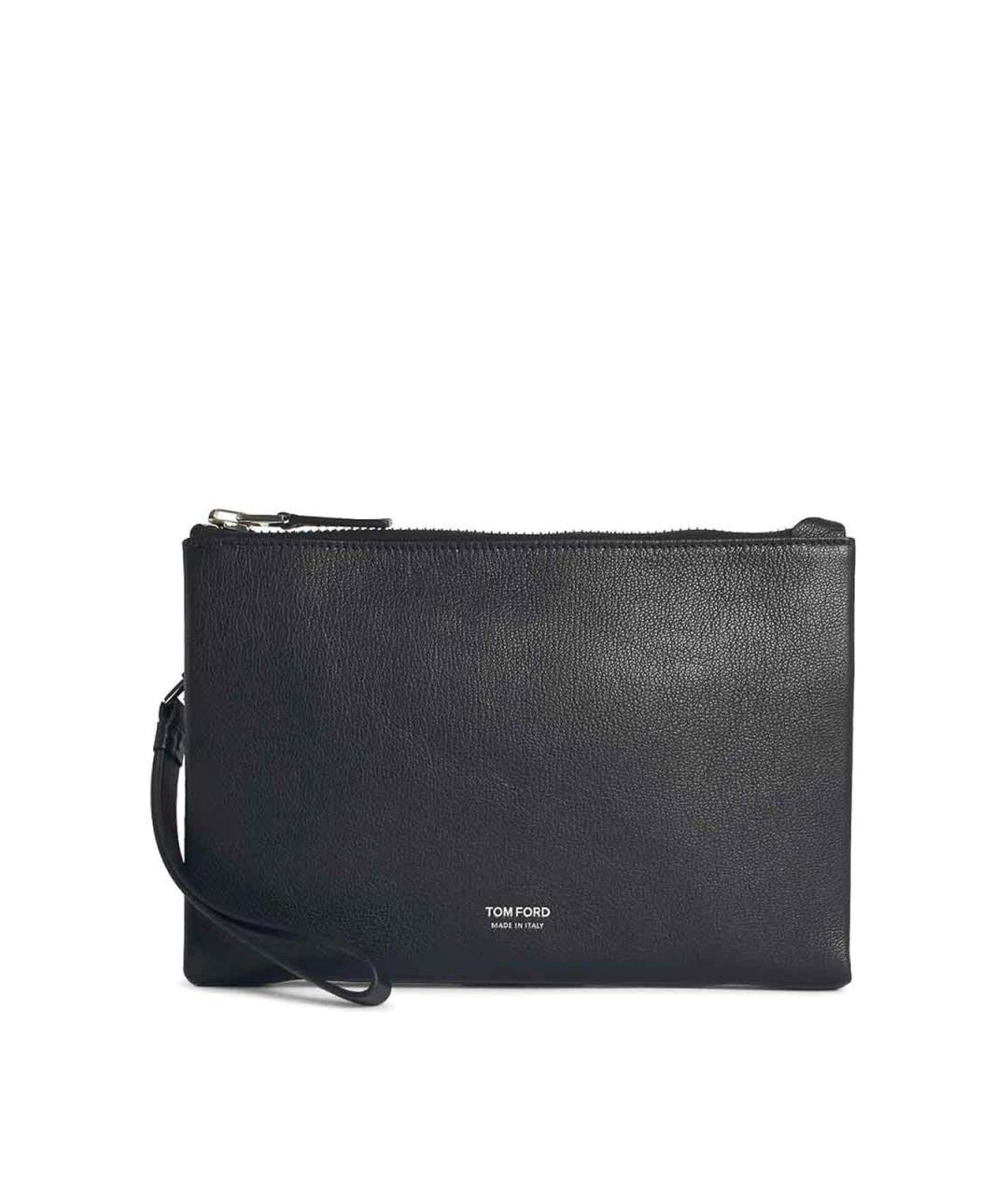 TOM FORD Черная кожаная папка для документов, фото 1