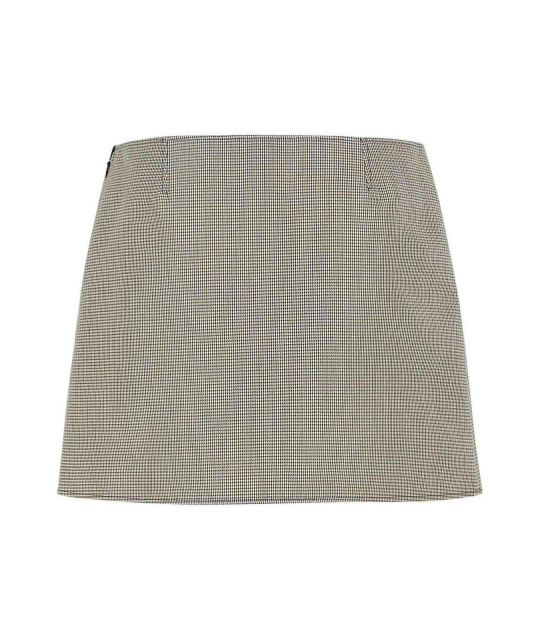 COURREGES Бежевая вискозная юбка мини, фото 2