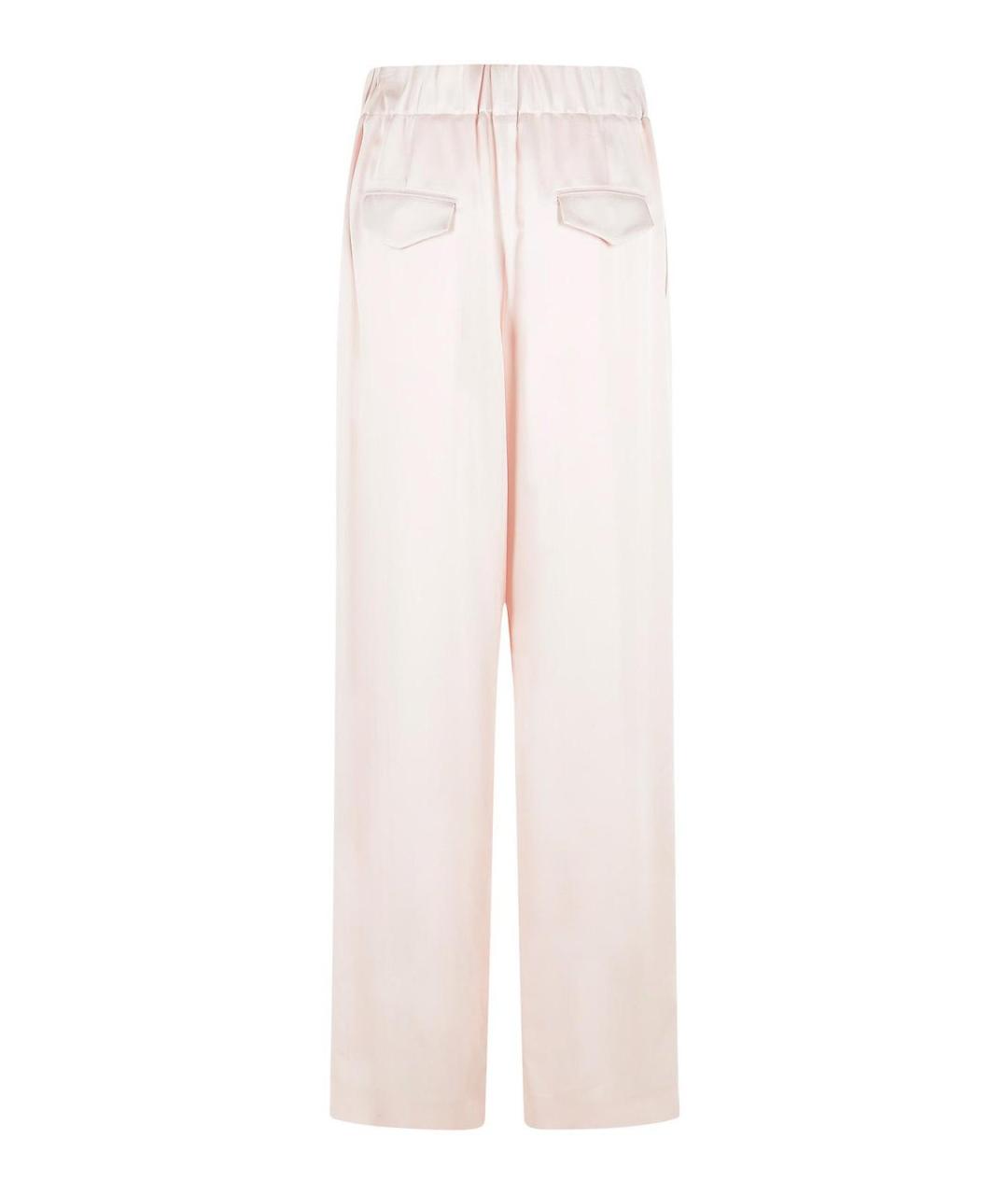 JIL SANDER Розовые вискозные брюки широкие, фото 2