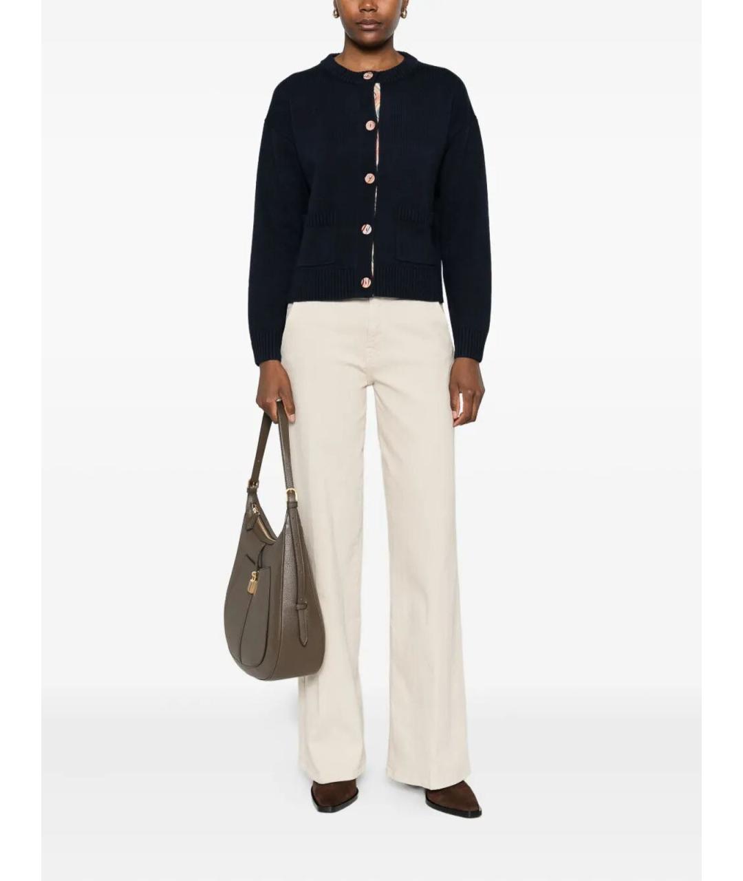 7 FOR ALL MANKIND Белые хлопковые брюки широкие, фото 2