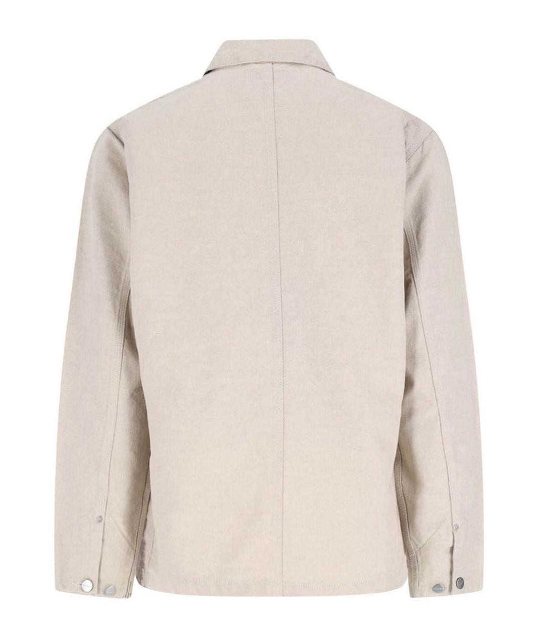 CARHARTT Бежевая хлопковая классическая рубашка, фото 2