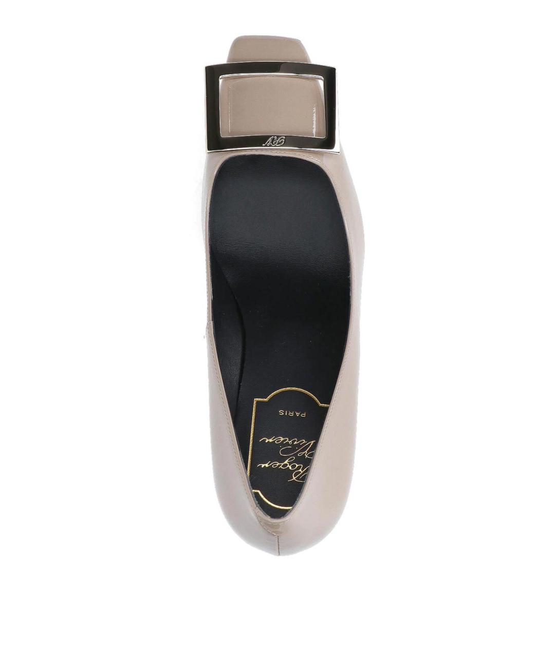 ROGER VIVIER Серые кожаные туфли, фото 5