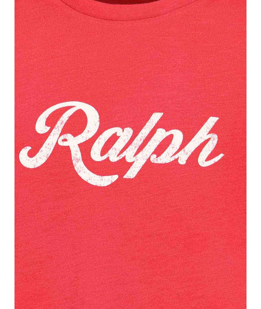 POLO RALPH LAUREN Красная хлопковая футболка, фото 3
