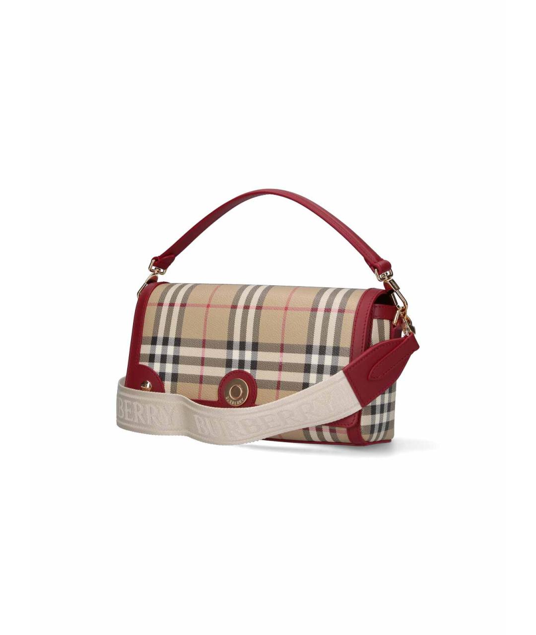 BURBERRY Бежевая синтетическая сумка тоут, фото 2