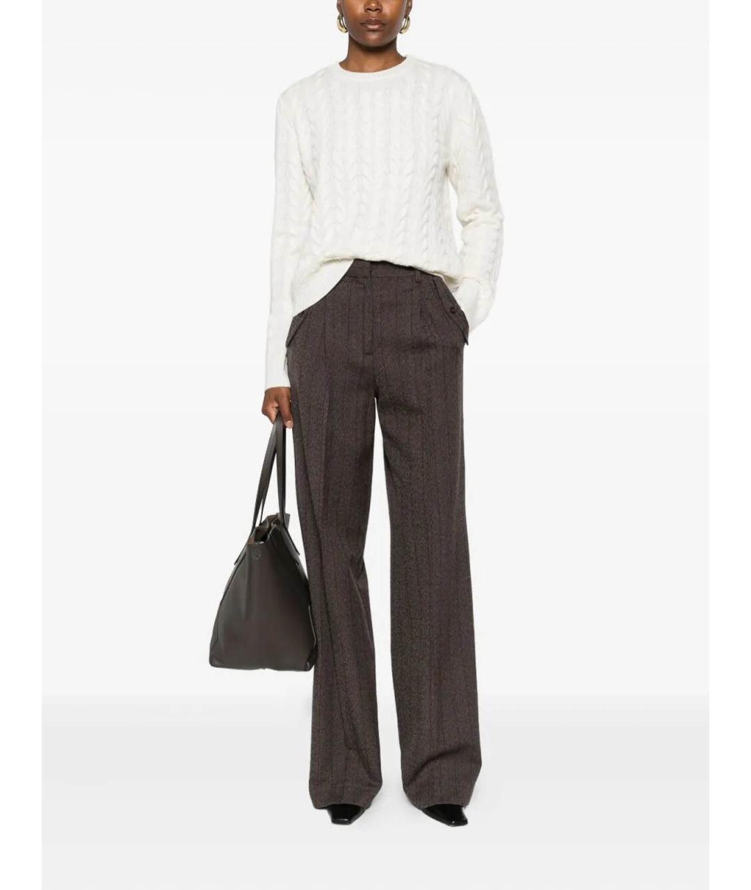 MAX MARA Белый кашемировый джемпер / свитер, фото 2