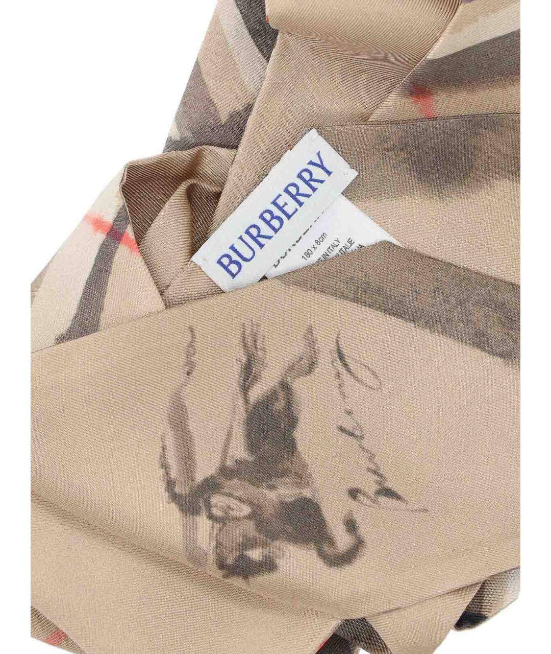 BURBERRY Бежевая повязка, фото 3