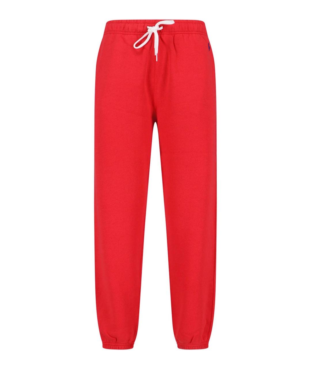 POLO RALPH LAUREN Красные хлопковые спортивные брюки и шорты, фото 1