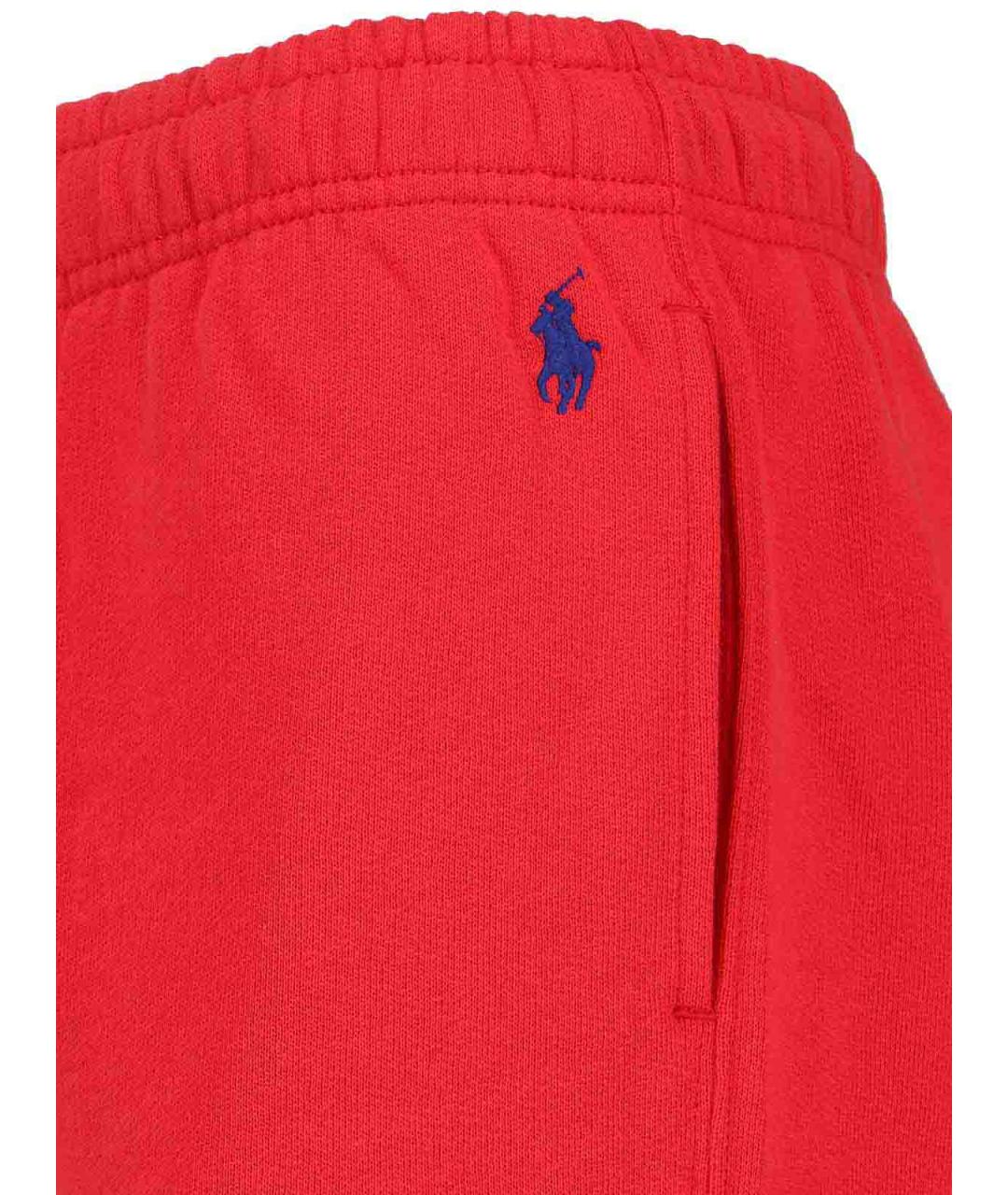 POLO RALPH LAUREN Красные хлопковые спортивные брюки и шорты, фото 3
