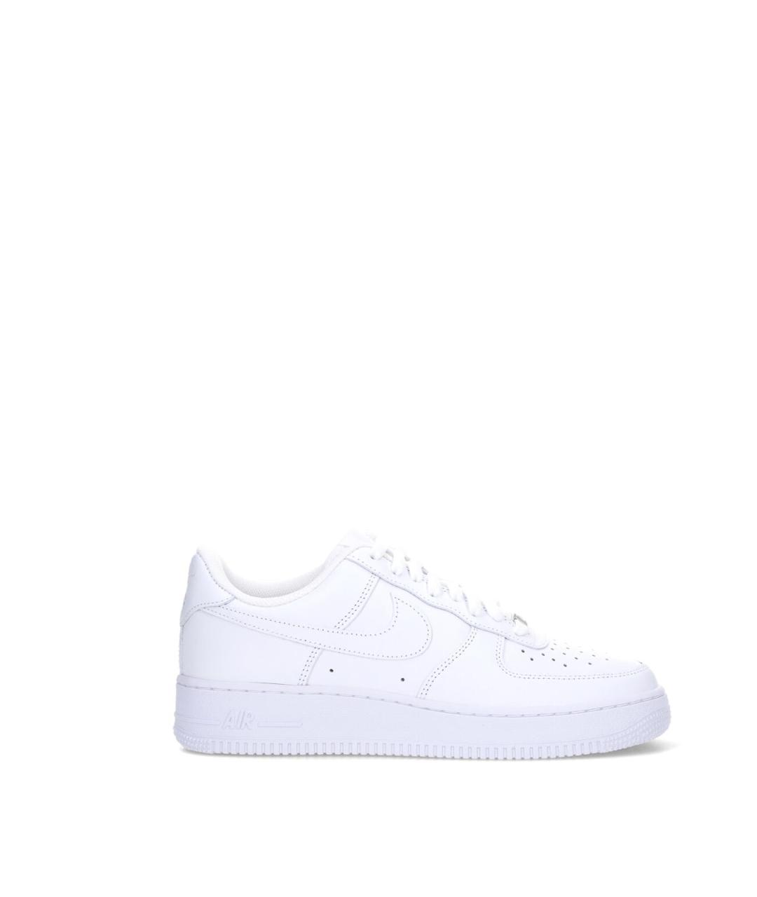 NIKE Белые кожаные низкие кроссовки / кеды, фото 1
