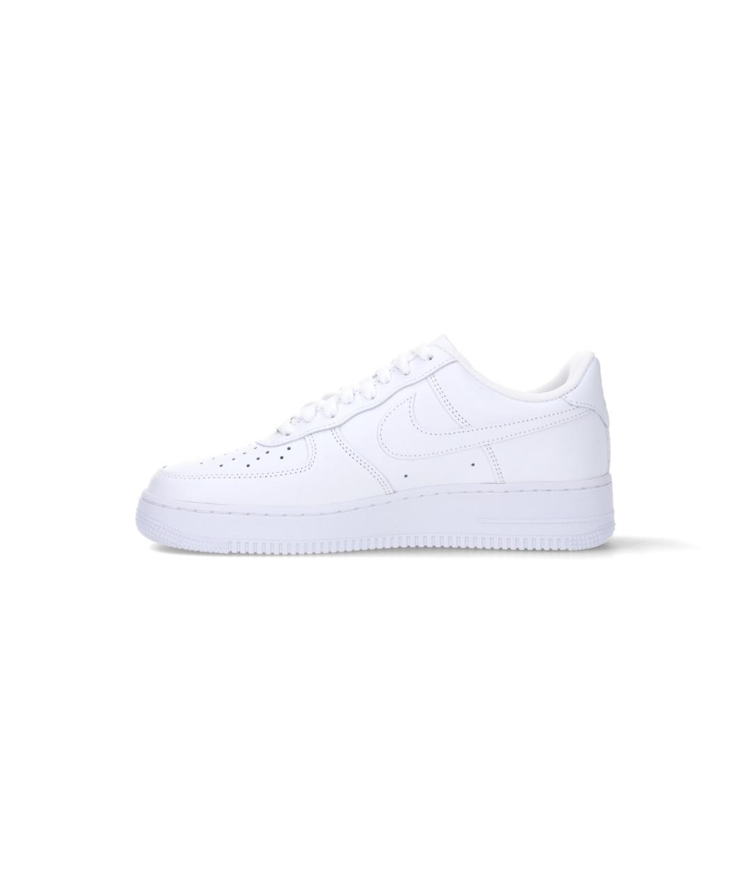 NIKE Белые кожаные низкие кроссовки / кеды, фото 3