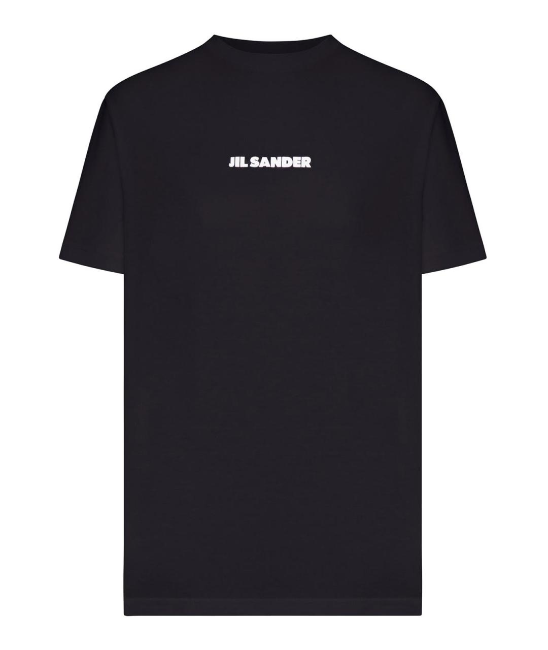 JIL SANDER Черный хлопковый джемпер / свитер, фото 1