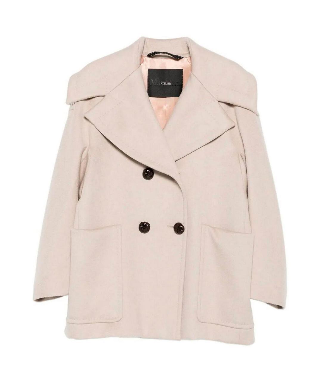 MAX MARA Бежевое кашемировое пальто, фото 1