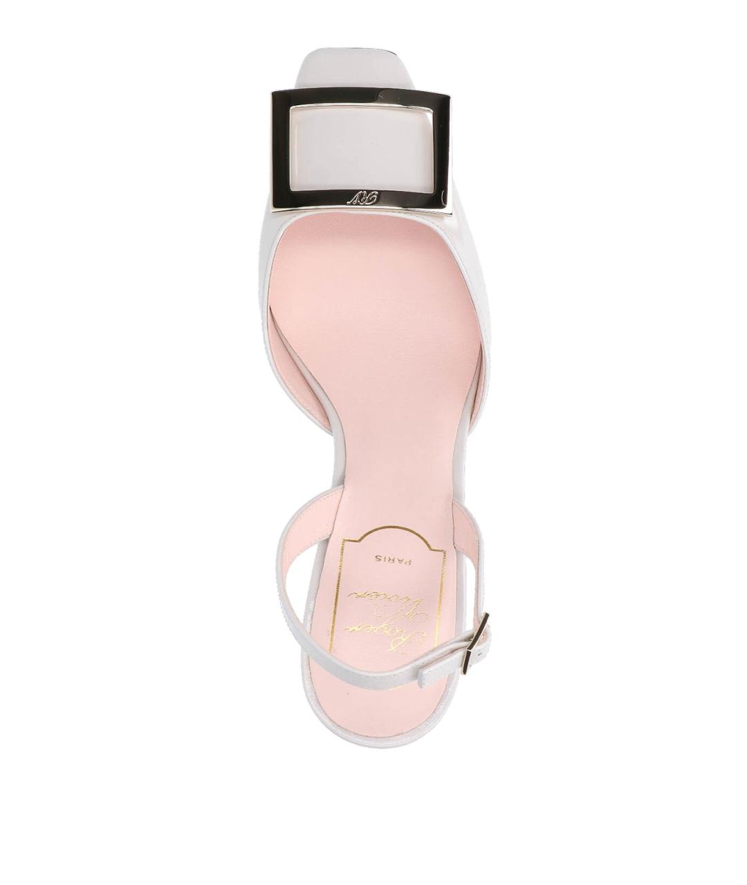 ROGER VIVIER Белые кожаные туфли, фото 5
