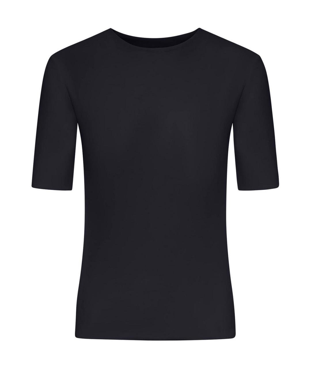 JIL SANDER Черная вискозная футболка, фото 1