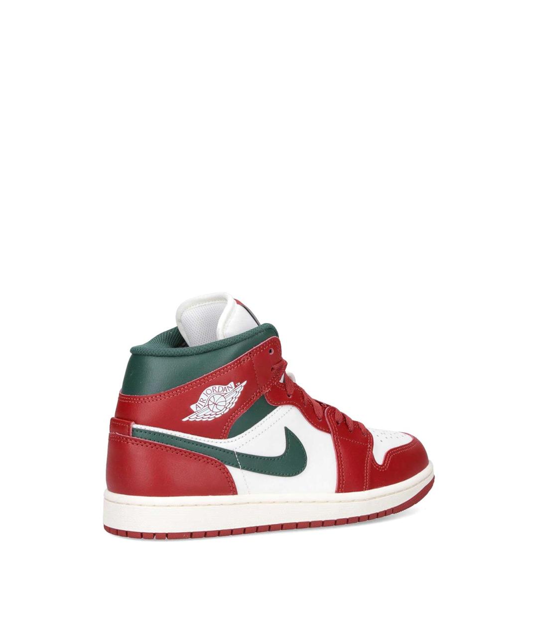 NIKE Красные кожаные низкие кроссовки / кеды, фото 4
