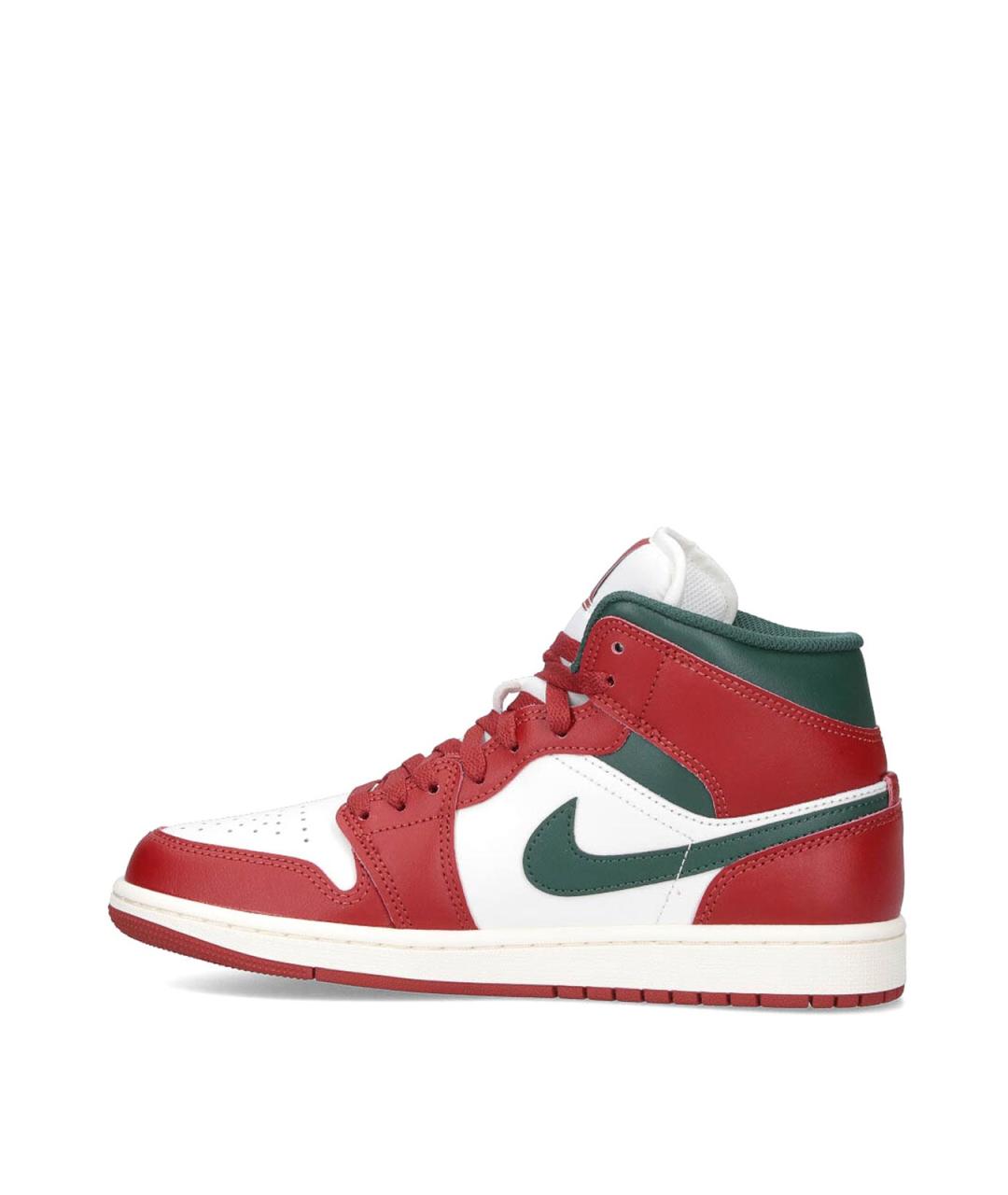 NIKE Красные кожаные низкие кроссовки / кеды, фото 3