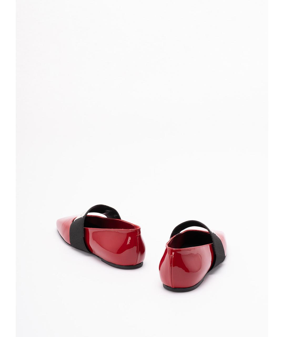 GIVENCHY Красные кожаные балетки, фото 3