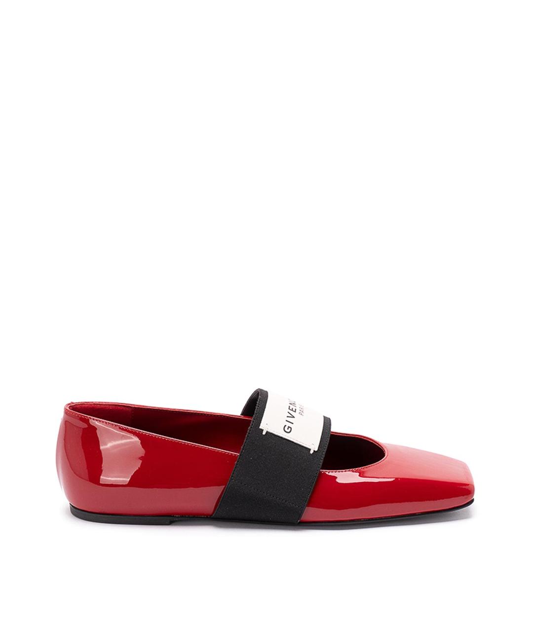 GIVENCHY Красные кожаные балетки, фото 1