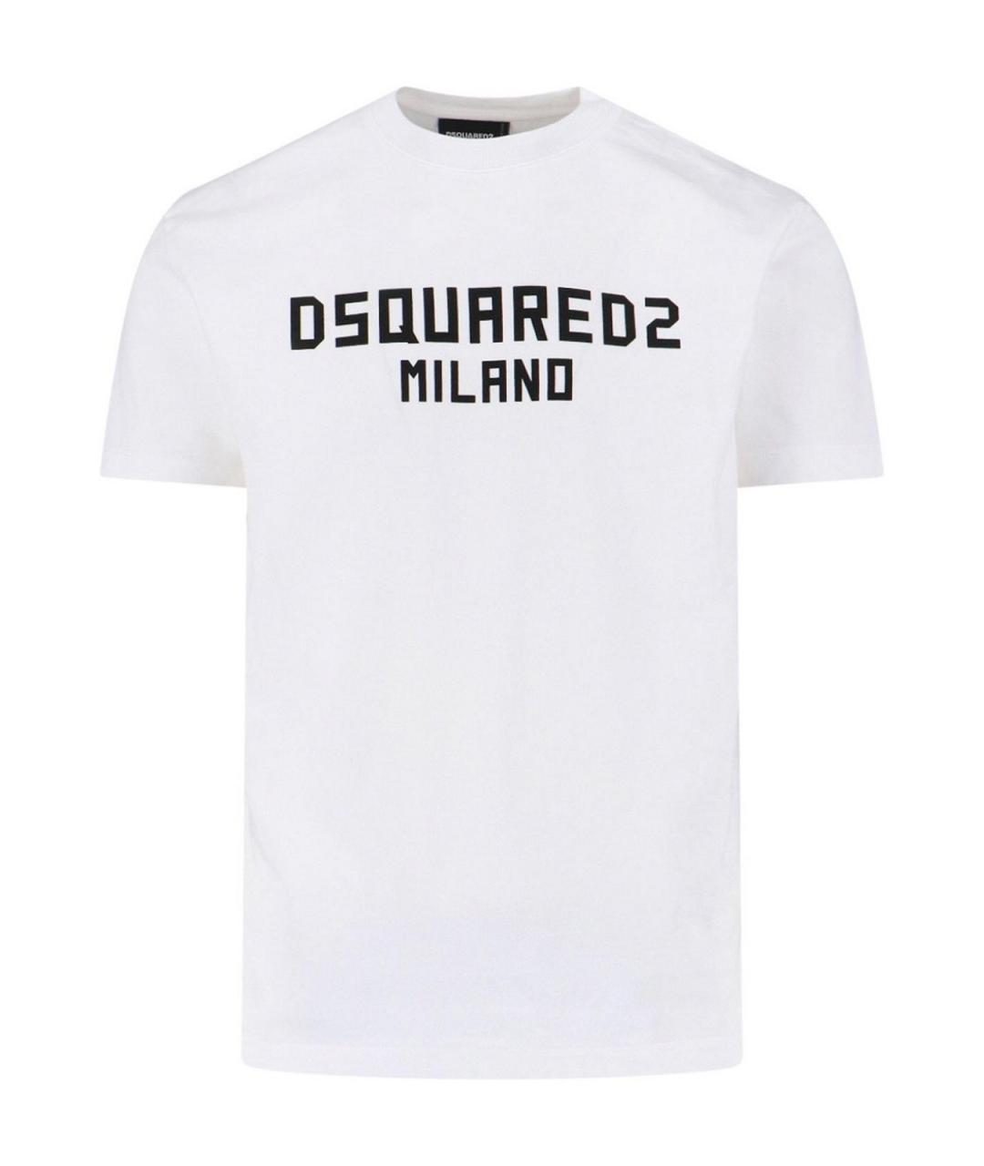 DSQUARED2 Белая хлопковая футболка, фото 1