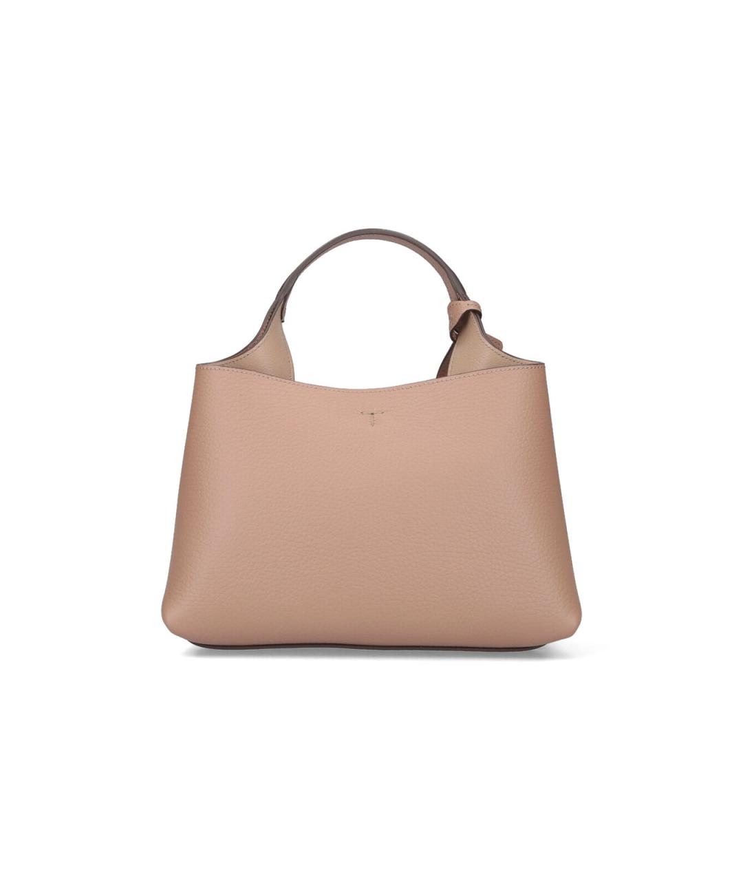 TOD'S Бежевая кожаная сумка тоут, фото 3