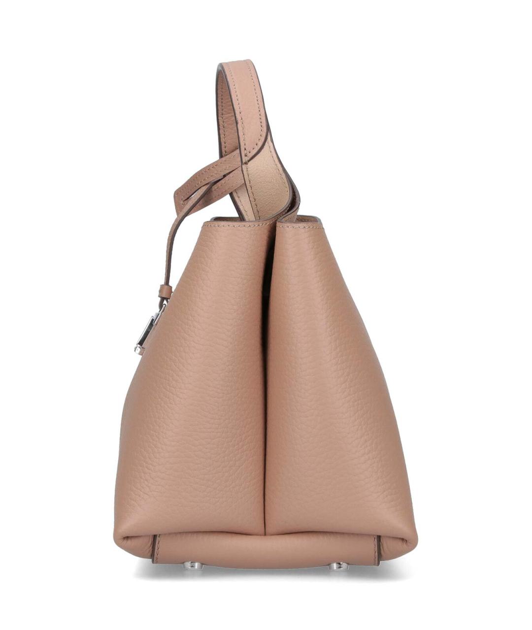 TOD'S Бежевая кожаная сумка тоут, фото 5