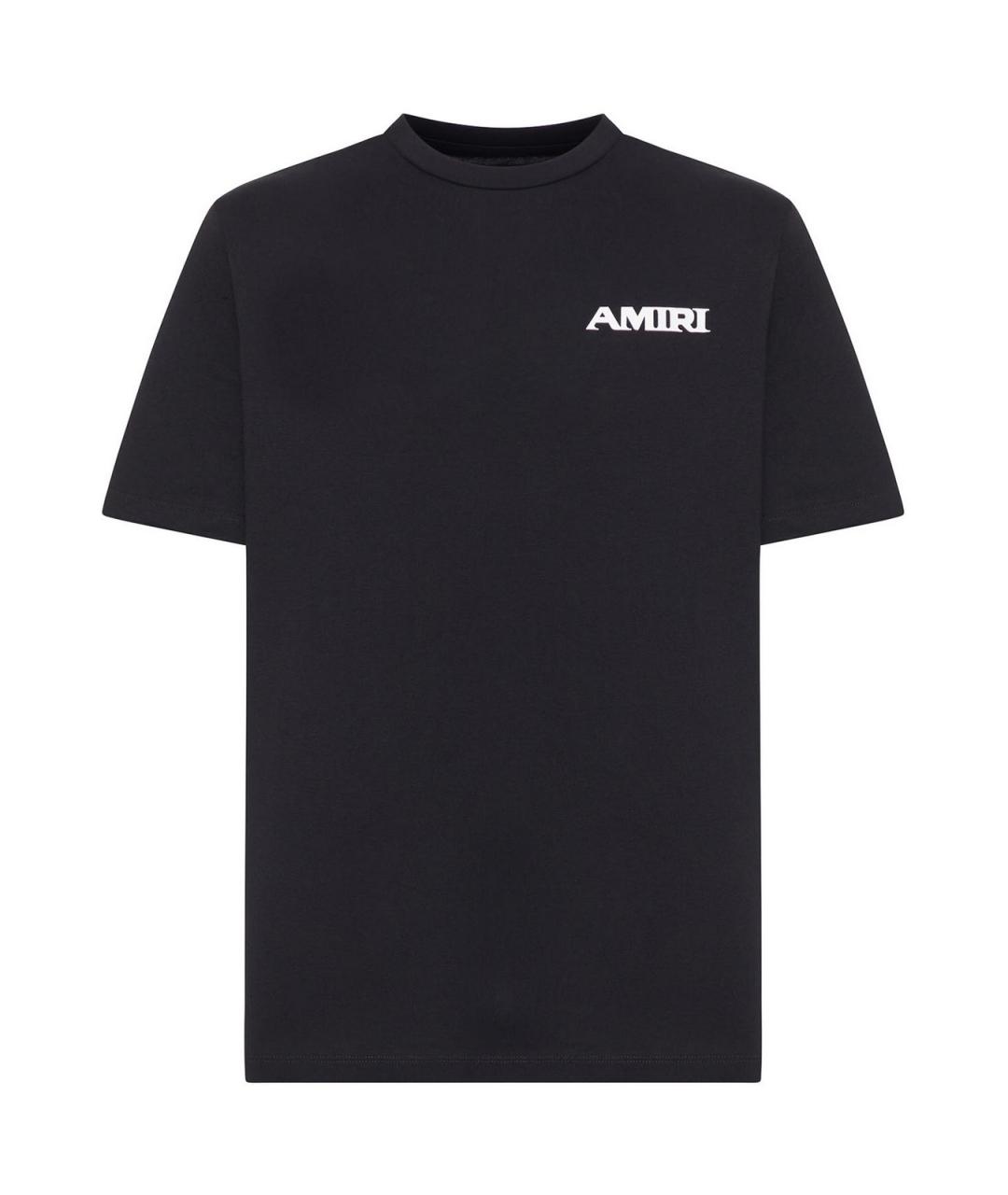 AMIRI Черная хлопковая футболка, фото 1