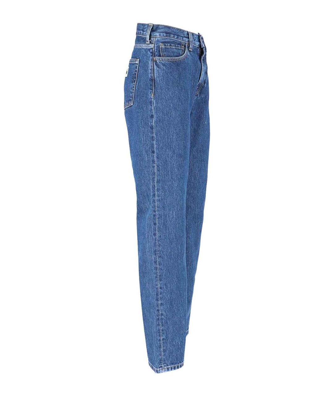 CARHARTT Синие хлопковые прямые джинсы, фото 3