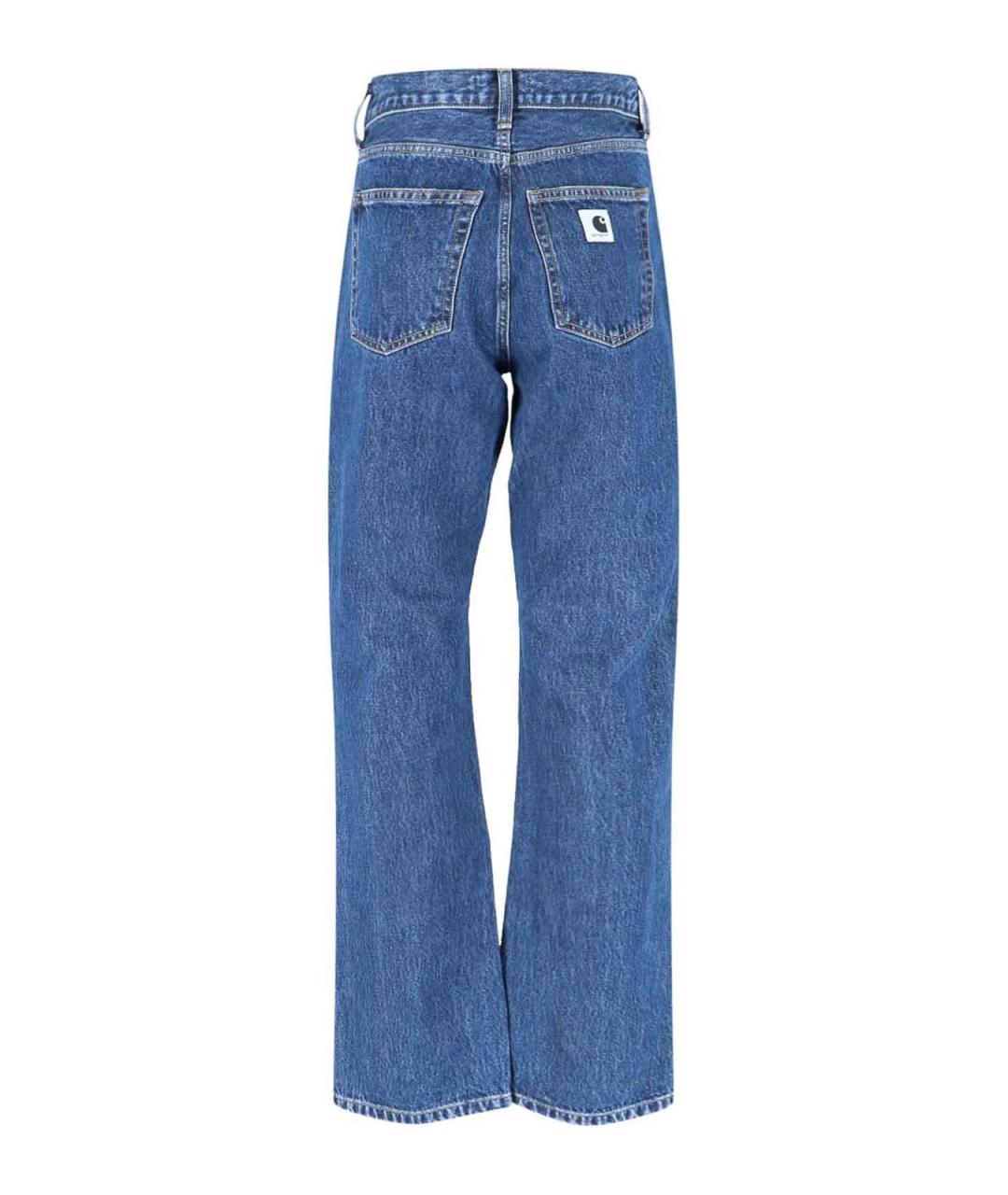 CARHARTT Синие хлопковые прямые джинсы, фото 2