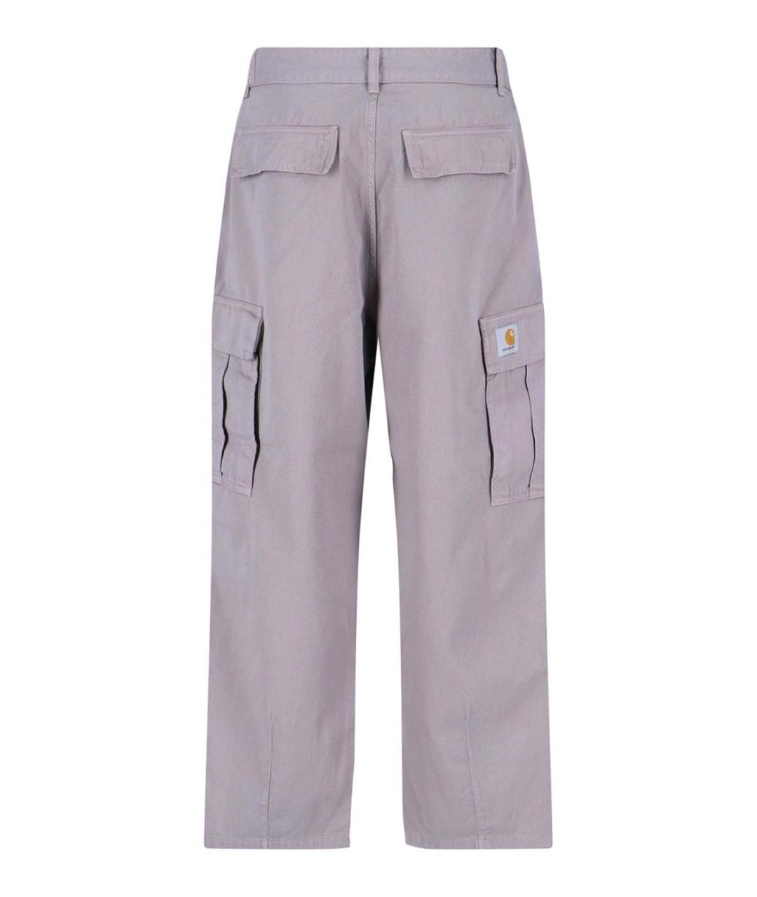 CARHARTT Серые хлопковые повседневные брюки, фото 2