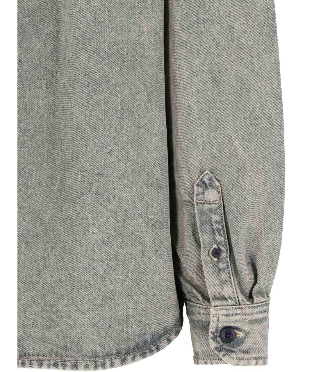 CARHARTT Серая хлопковая кэжуал рубашка, фото 5