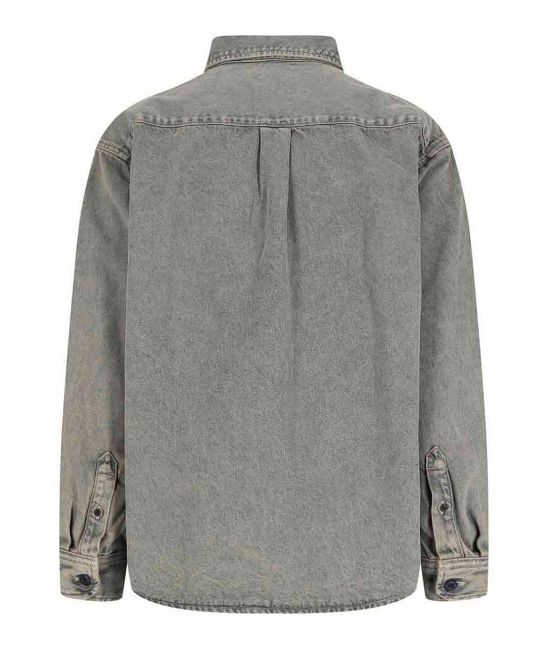 CARHARTT Серая хлопковая кэжуал рубашка, фото 2