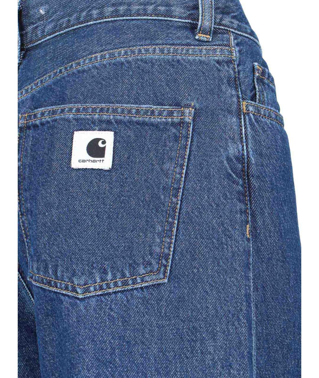 CARHARTT Синие хлопковые прямые джинсы, фото 4
