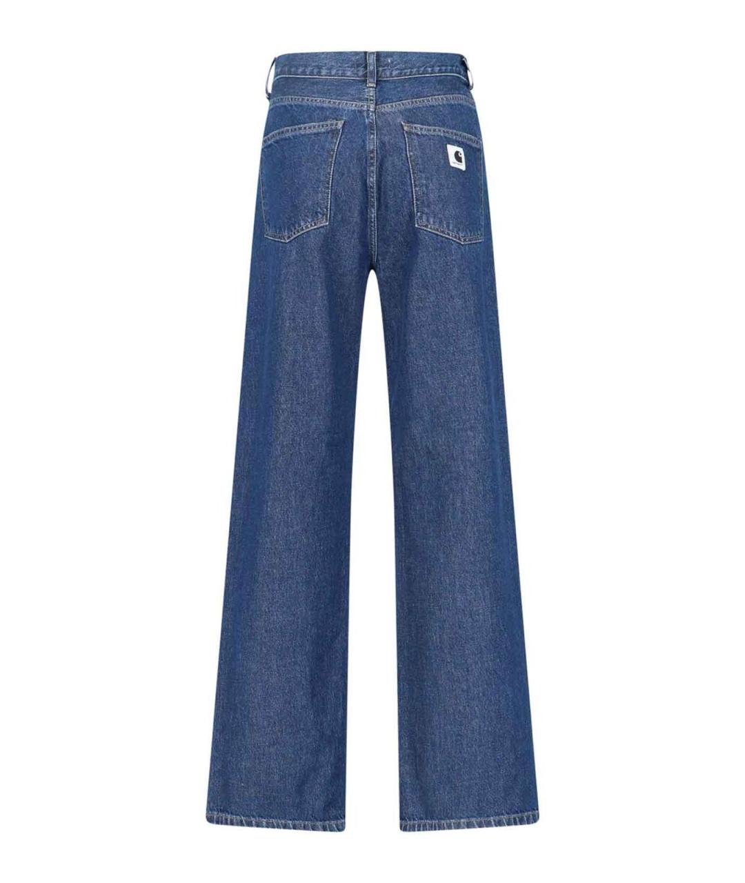 CARHARTT Синие хлопковые прямые джинсы, фото 2