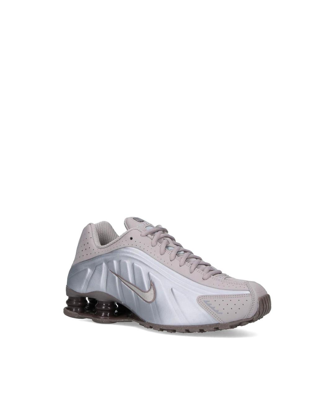NIKE Серые кожаные низкие кроссовки / кеды, фото 2