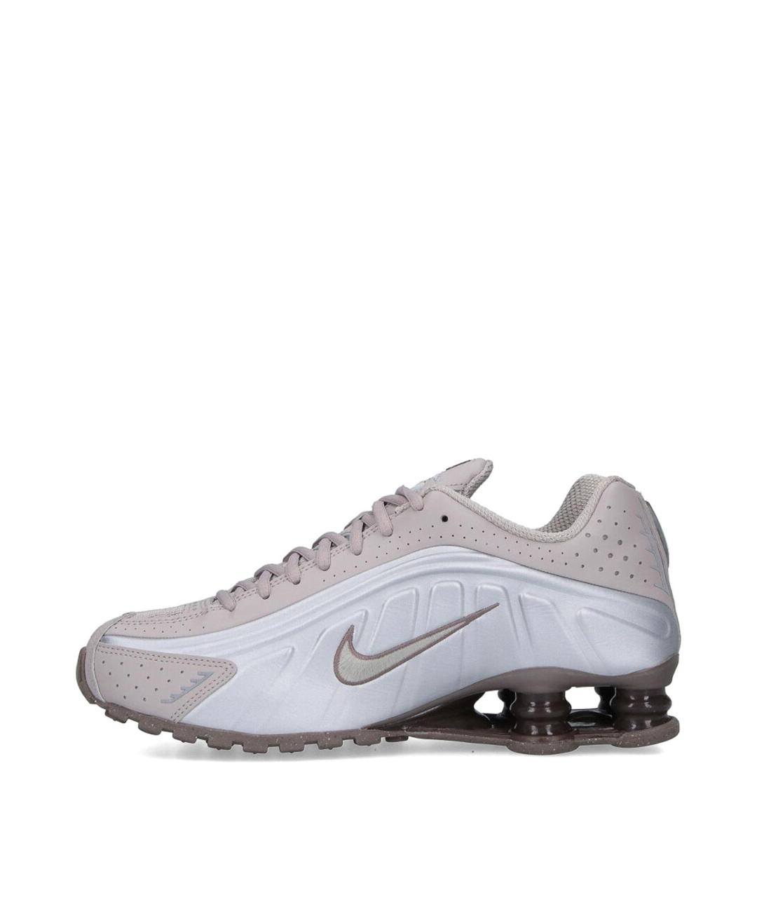 NIKE Серые кожаные низкие кроссовки / кеды, фото 3