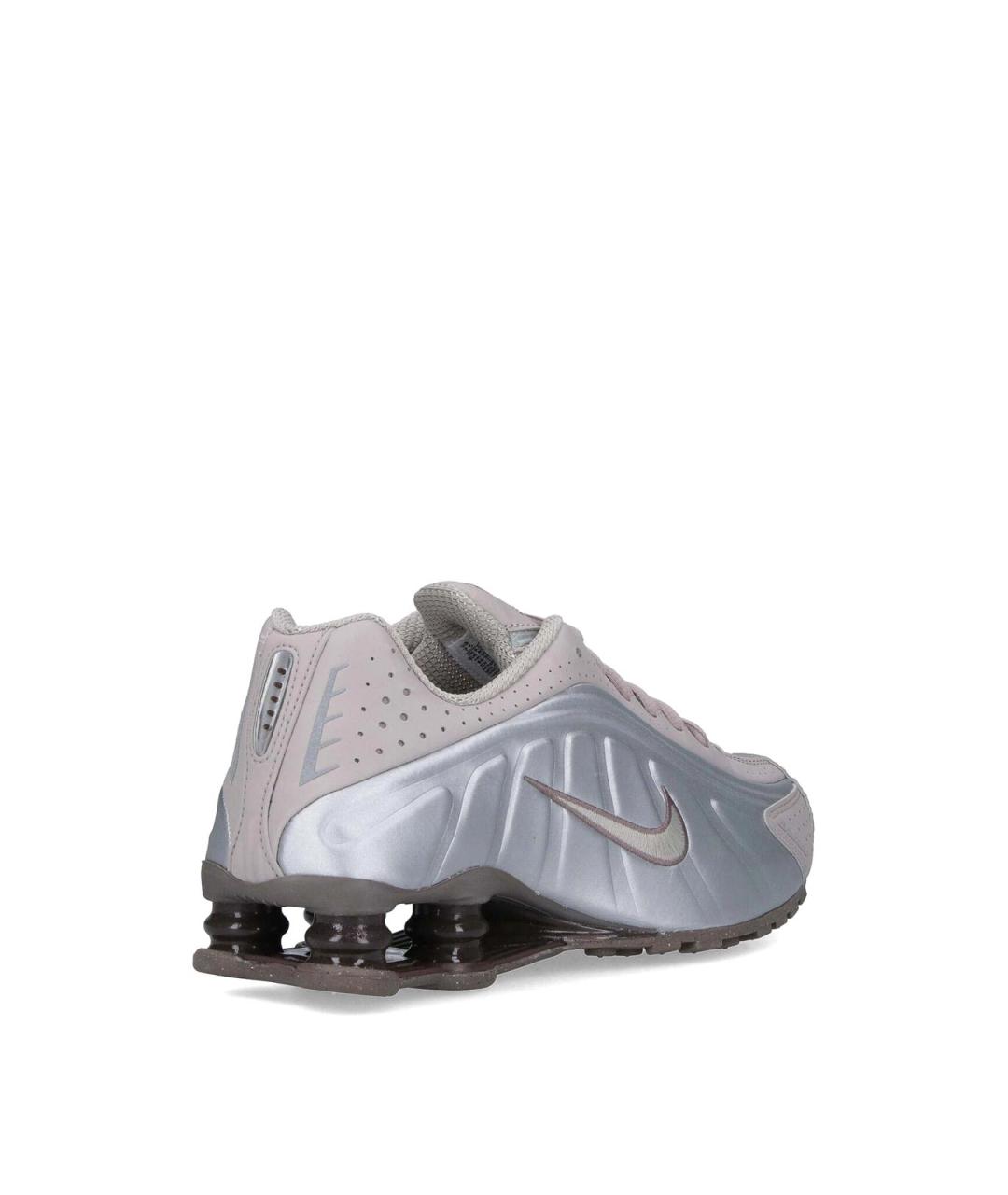 NIKE Серые кожаные низкие кроссовки / кеды, фото 4