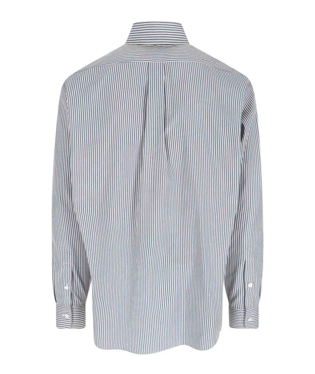 FENDI Синяя хлопковая классическая рубашка, фото 2