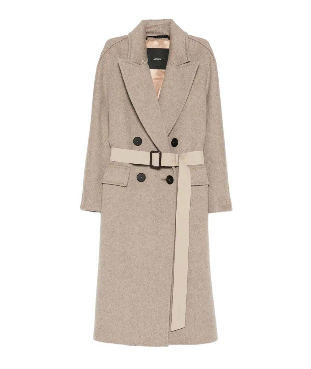 MAX MARA Бежевое кашемировое пальто, фото 1