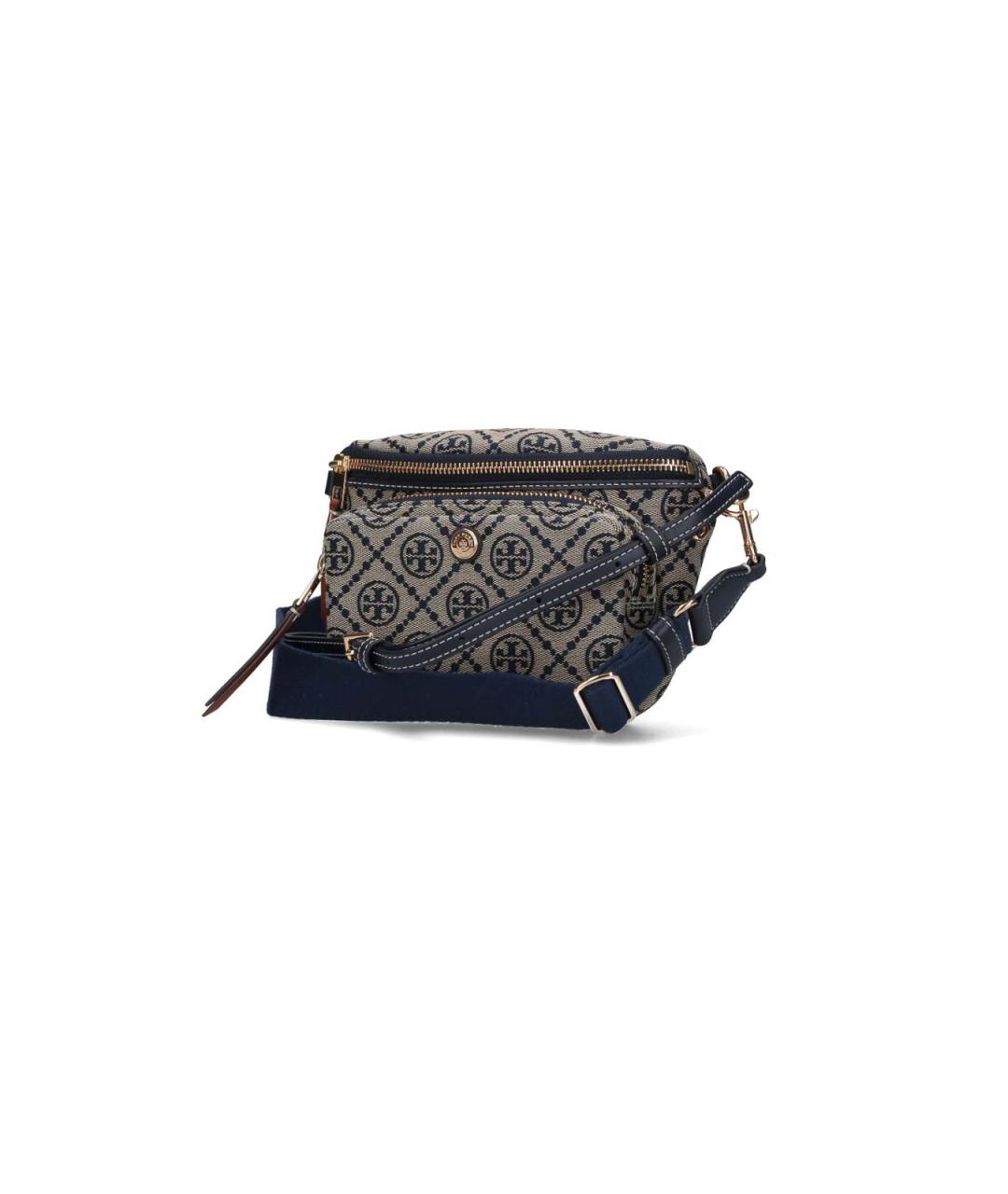 TORY BURCH Синяя хлопковая поясная сумка, фото 2