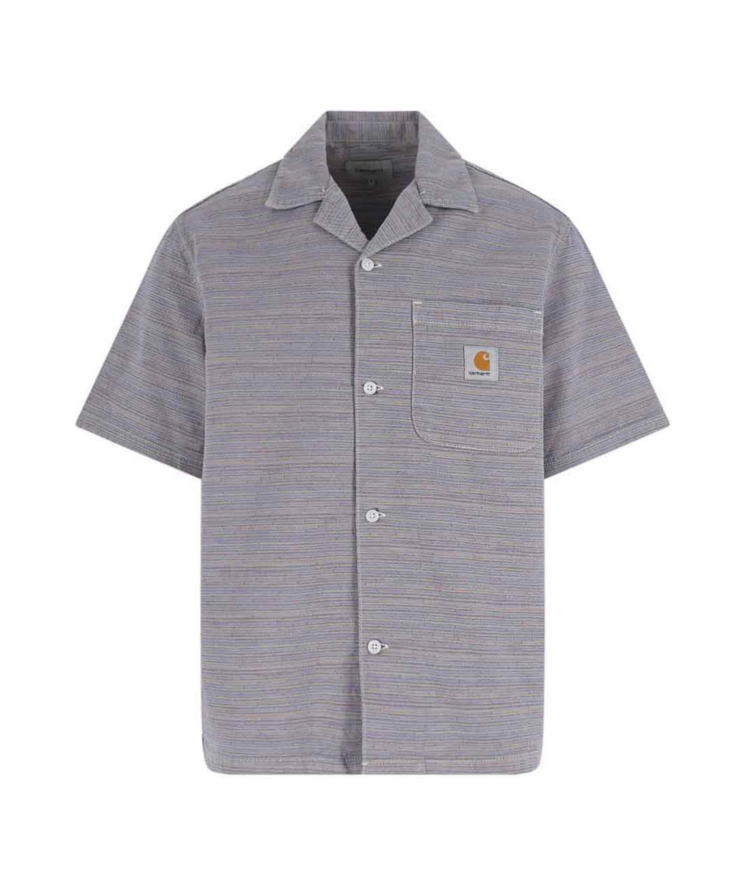 CARHARTT Серая хлопковая классическая рубашка, фото 1