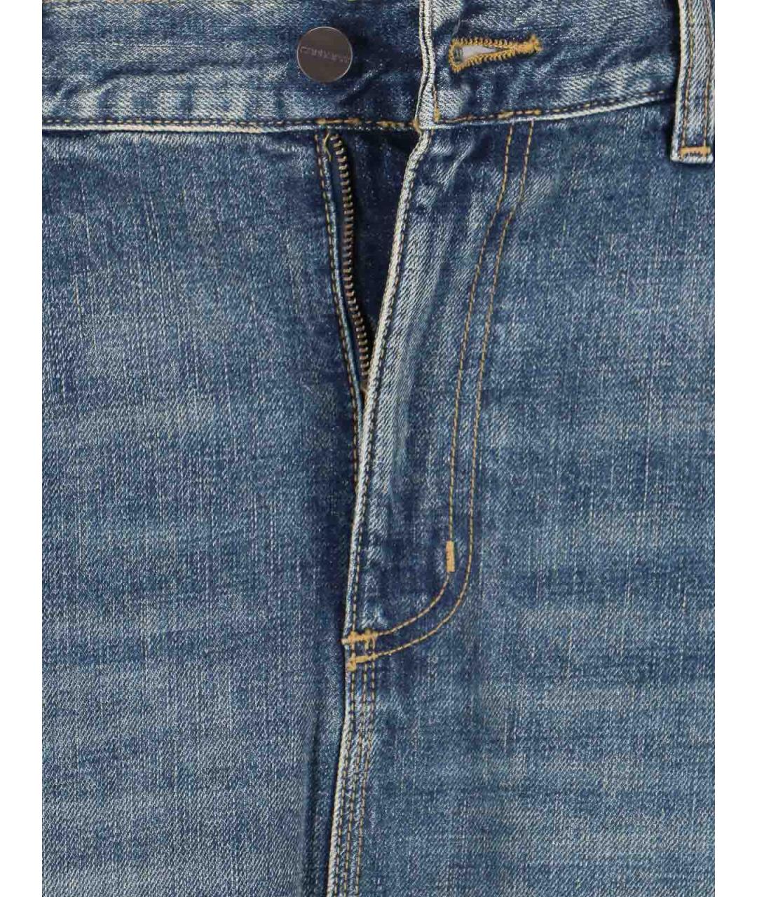 CARHARTT Синяя хлопковая юбка миди, фото 5