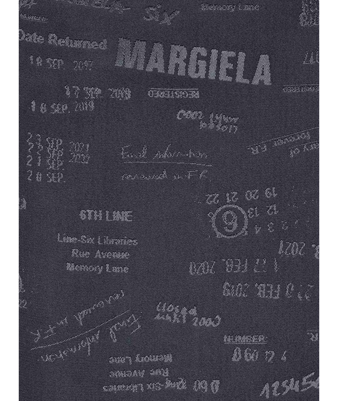 MM6 MAISON MARGIELA Серая вискозная рубашка, фото 3