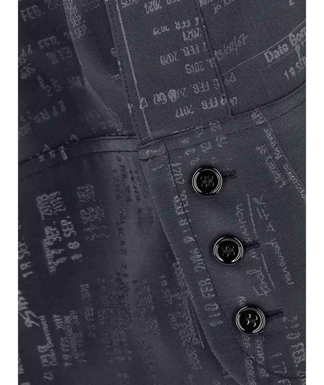 MM6 MAISON MARGIELA Серая вискозная рубашка, фото 4
