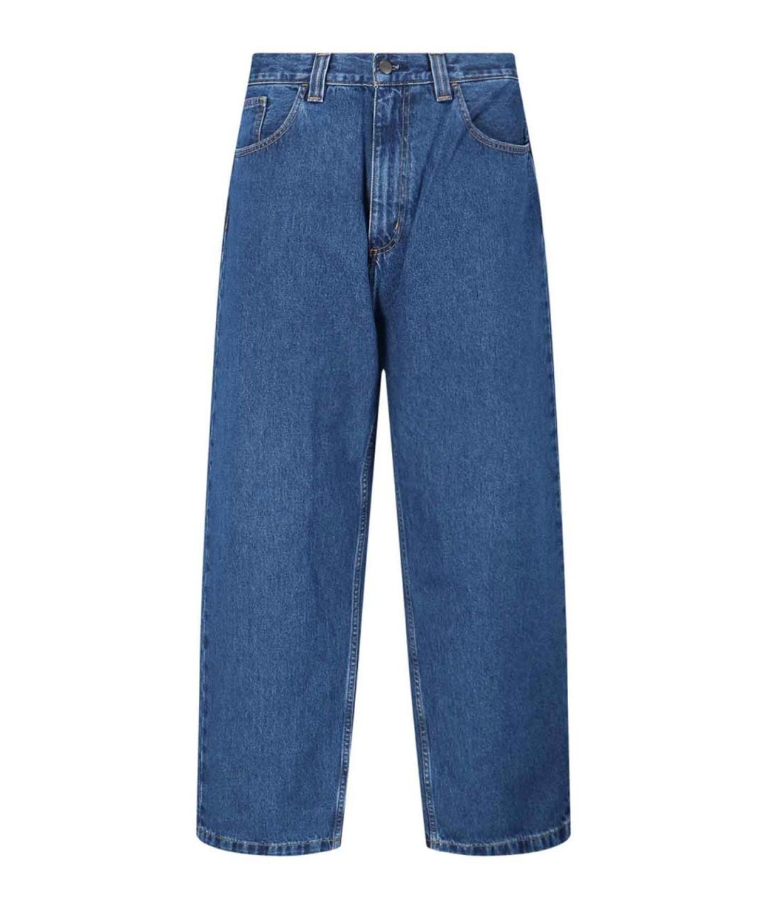 CARHARTT Синие хлопковые прямые джинсы, фото 1