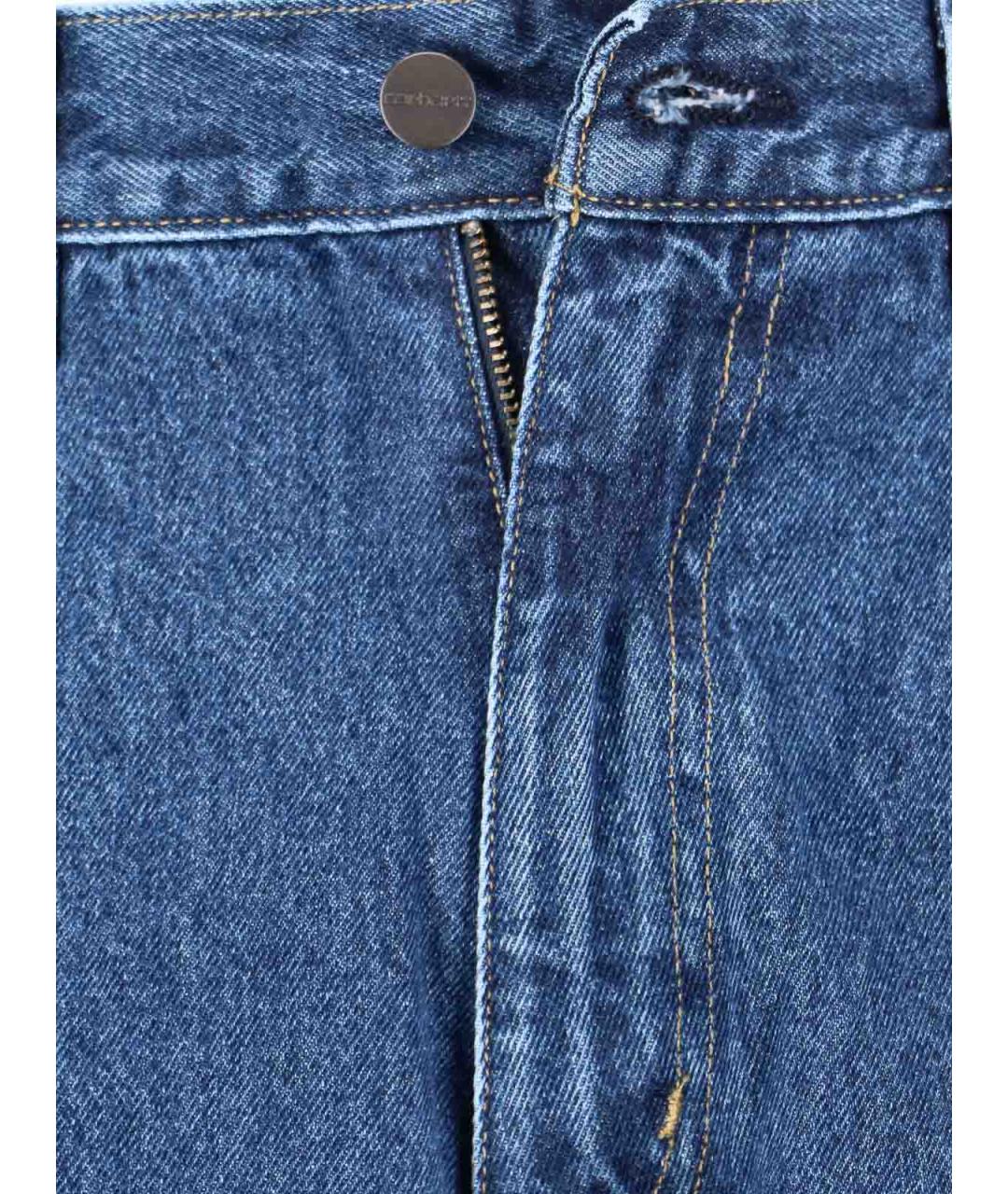 CARHARTT Синие хлопковые прямые джинсы, фото 5