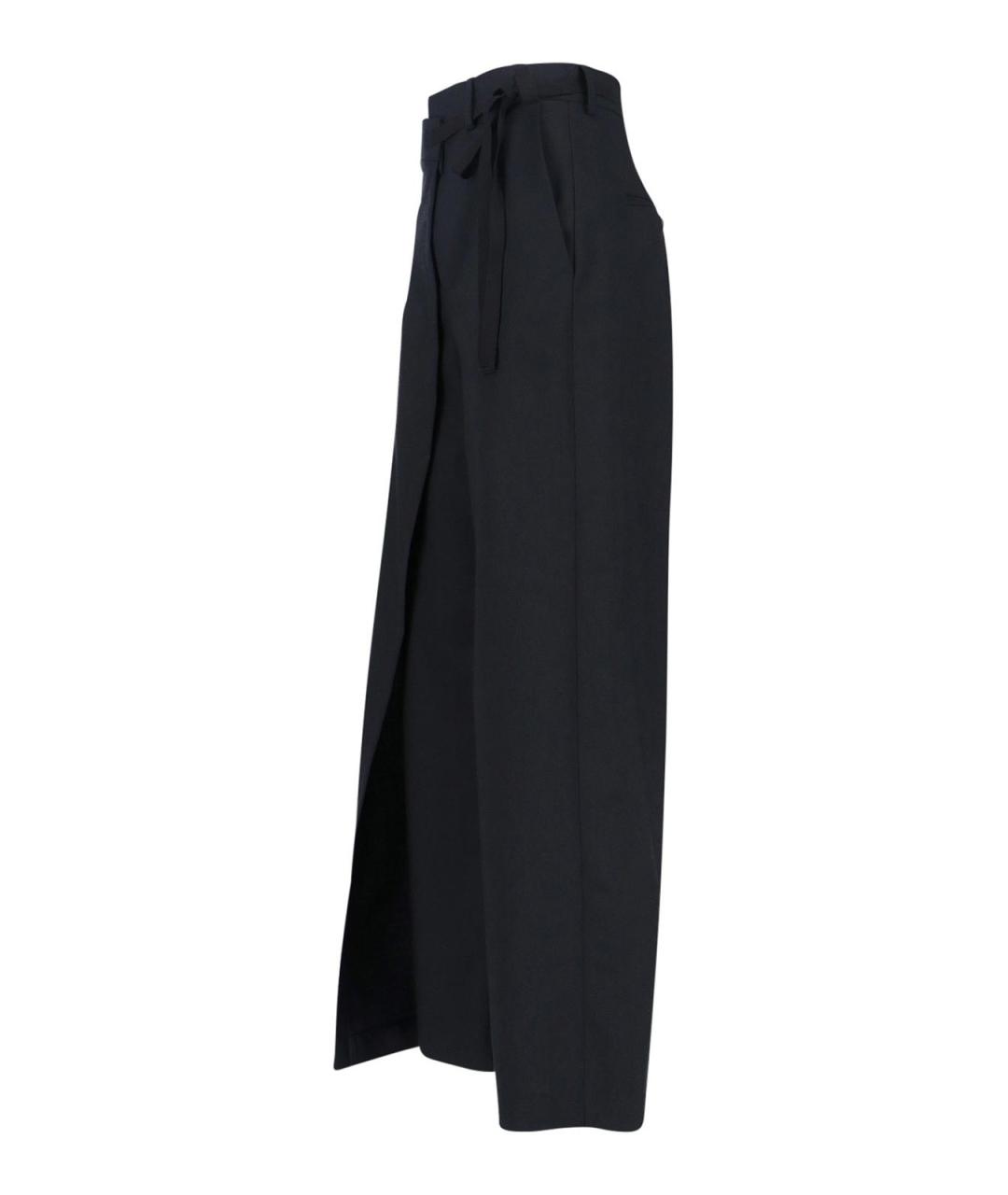 MM6 MAISON MARGIELA Черные полиэстеровые брюки широкие, фото 3