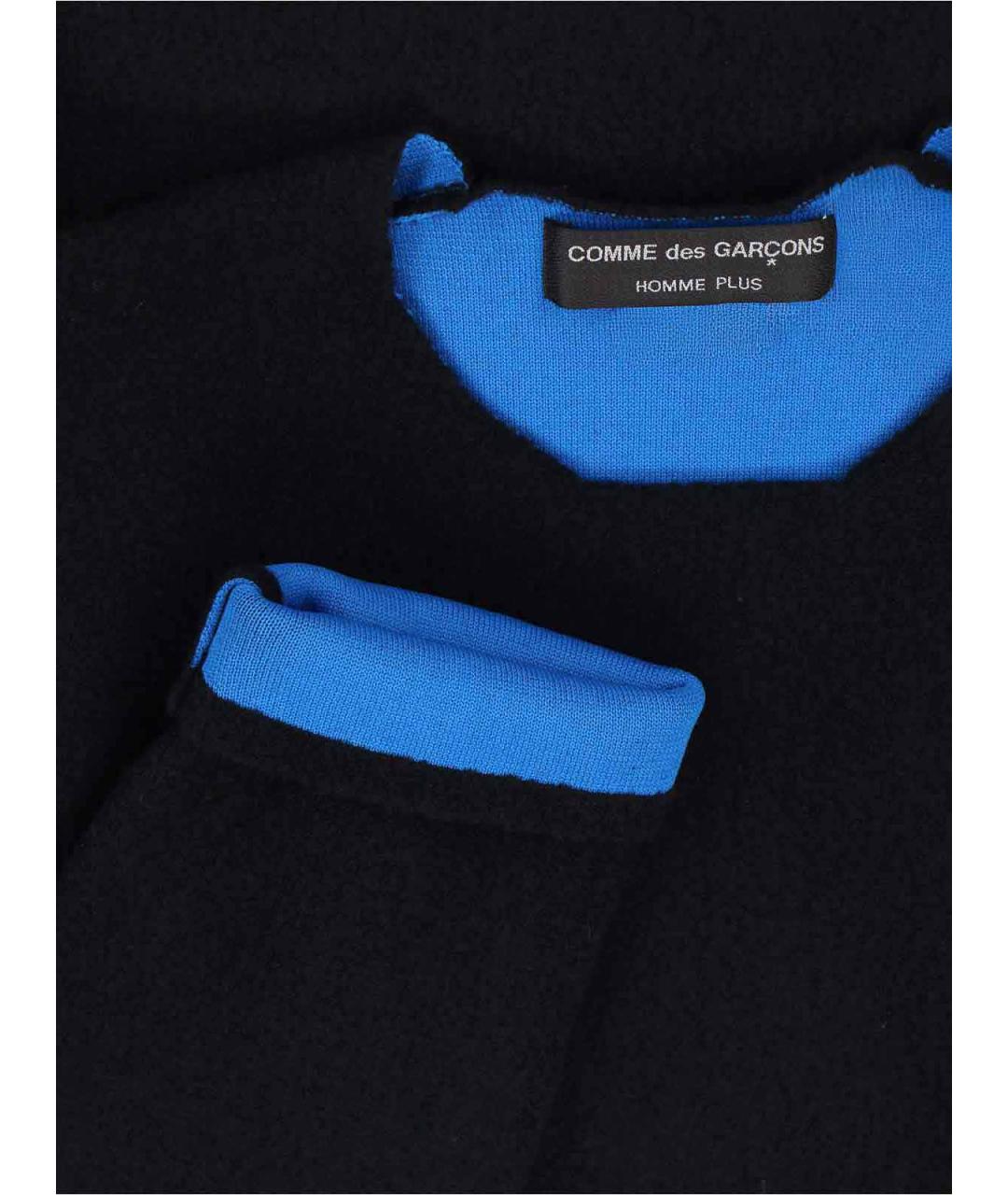 COMME DES GARÇONS HOMME PLUS Черный шерстяной джемпер / свитер, фото 3