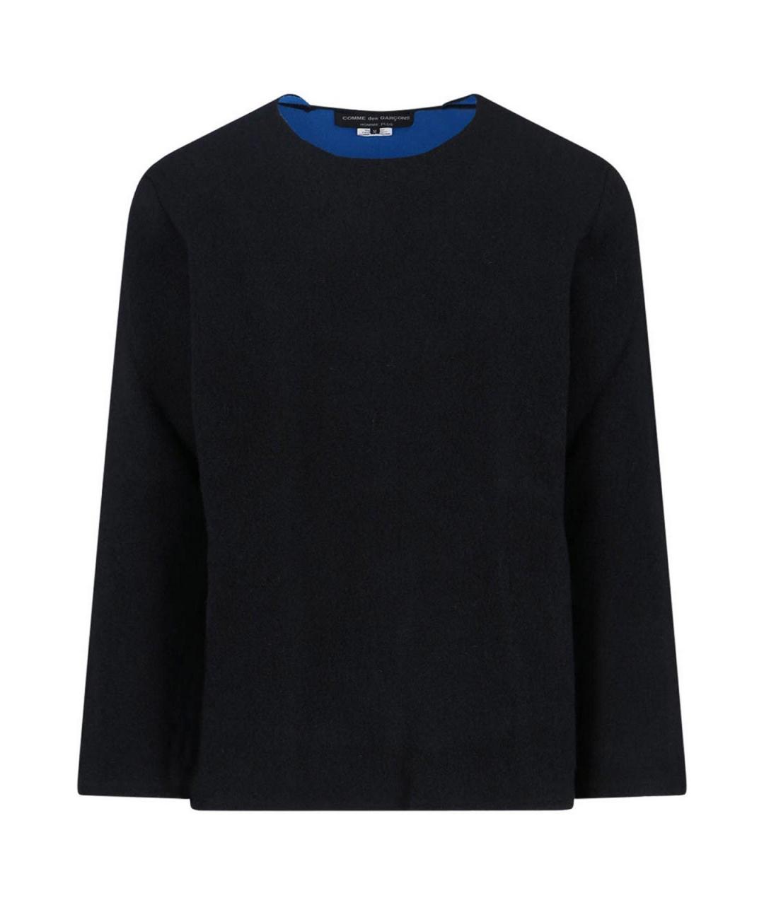 COMME DES GARÇONS HOMME PLUS Черный шерстяной джемпер / свитер, фото 1