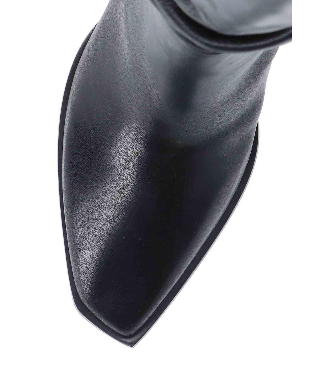 JIMMY CHOO Черные кожаные сапоги, фото 5